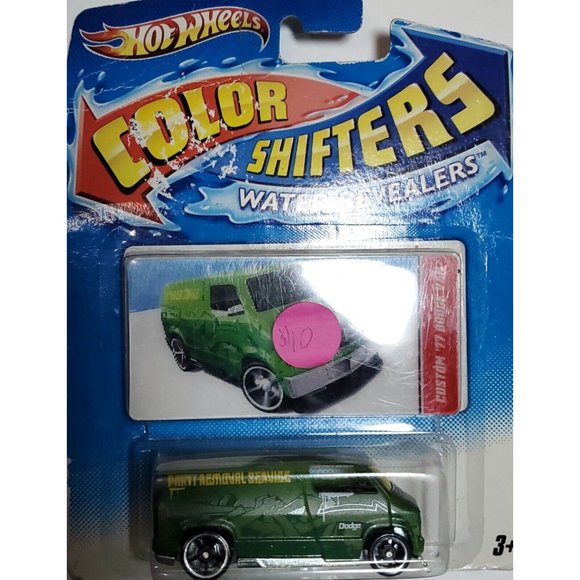 Rare/Hot Wheels Color Shifters/Water Revelers/ Green/V0576/ CUSTOM 77 DODGE VAN - Picture 1 of 7